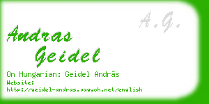 andras geidel business card